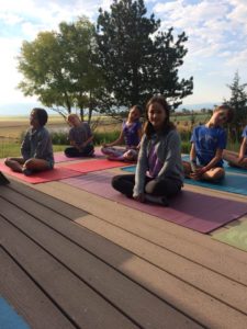Kids Yoga at Camp TOA - Teton Outdoor Adventures in Tetonia, Idaho